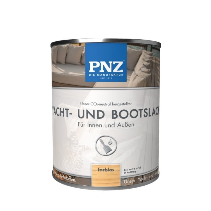 Yacht- und Bootslack: farblos - 2,5 Liter